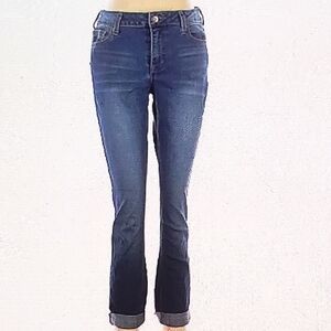 Makers Of True Originals Y2K Jeans Low Rise Straight Leg Medium Wash Stretch